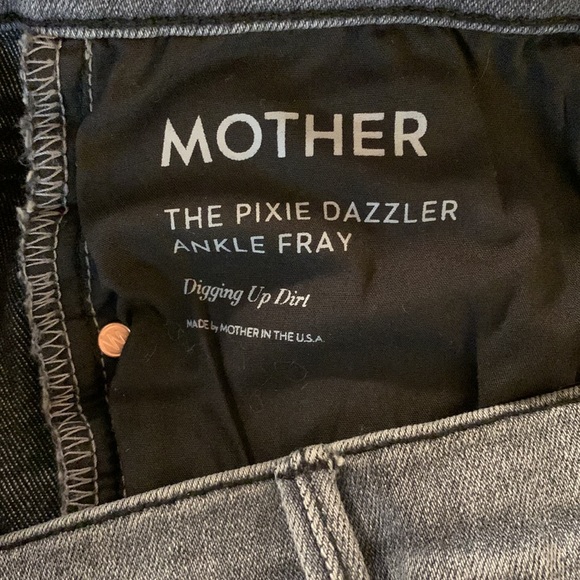 MOTHER The Pixie Dazzler Ankle Fray Jeans Anthropologie - Picture 11 of 16